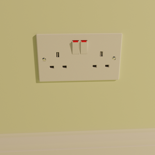 UK 13A Mains Power Socket - Double Switched preview image